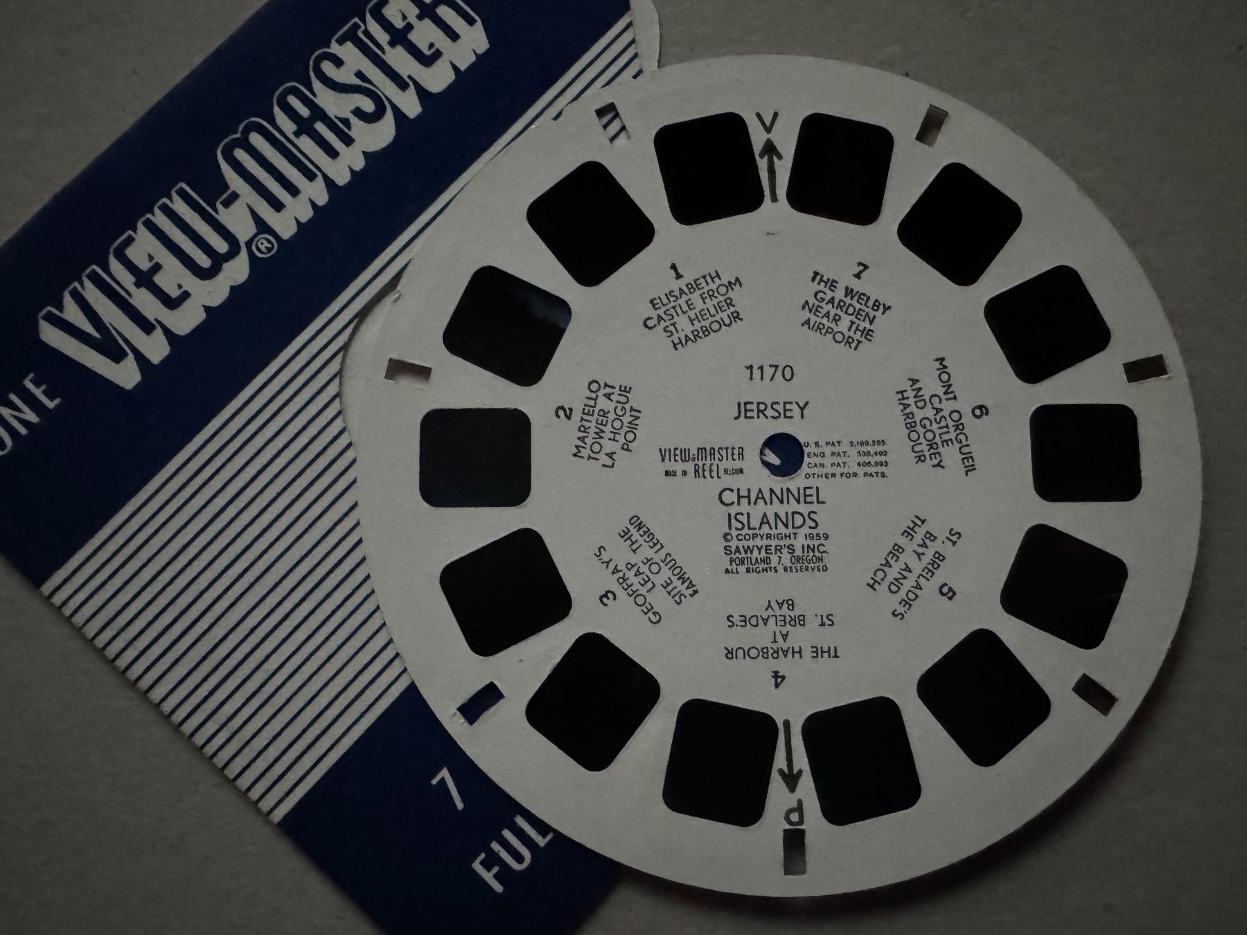 View-master Giocattoli: View-Master 3D: Nr. 1170 JERSEY CHANNEL ISLANDS – Usato da Tegerfelden venduto da siebenmacky 2