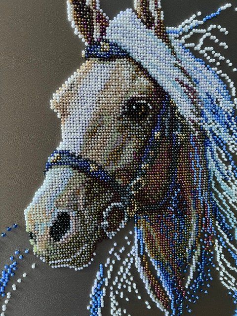 Posters & Illustrations: Perlrenstckereibild "Pferd" – Neuf (Voir description) à Inwil par mm70 1