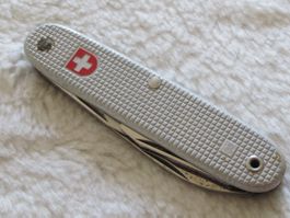 Taschenmesser Wenger Delemont Alu Offiziersmesser 1986 Jahr