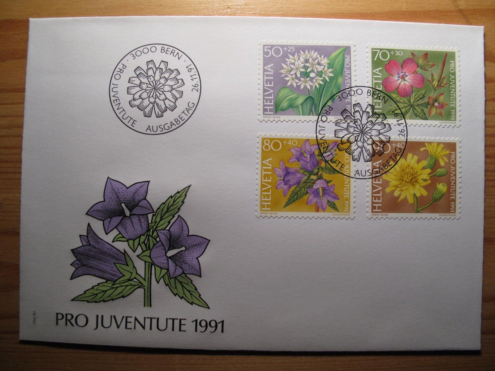 Tutti i francobolli: Pro Juventute 1991 FDC – Usato da Wil SG venduto da fva01