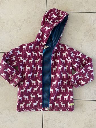 Loud & Proud Jacke, Hirsch Motiv, 110/116, leicht gefüttert
