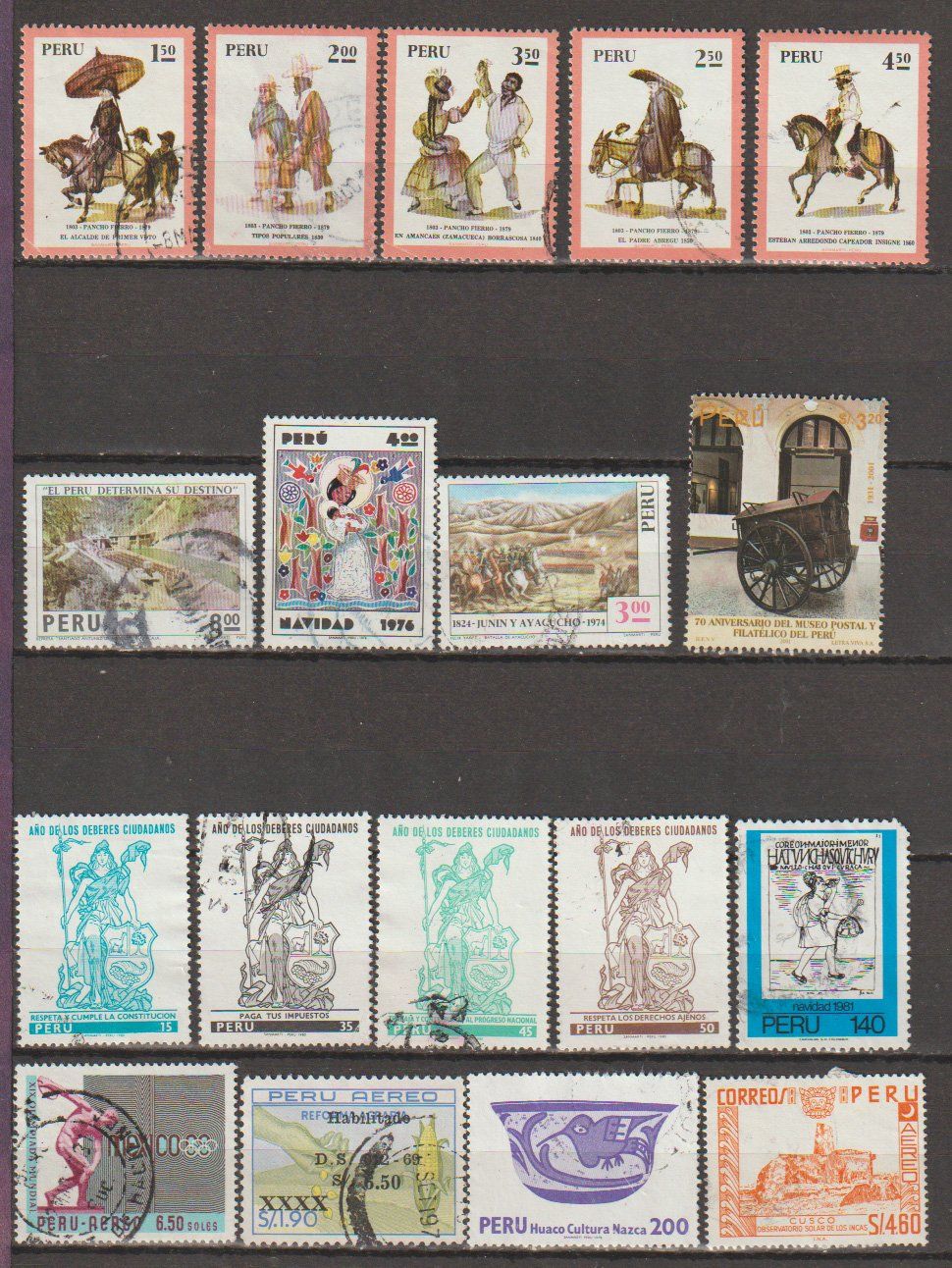 Tous les timbres: Pérou – D'occasion à Crans-Montana par kira56