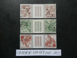 CH 1948 Nr. S57-S59 gestempelt