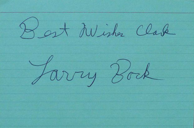 Autographes: Larry Bock - Cutter - sign. Karte – D'occasion à Dietikon par cyranos.ch