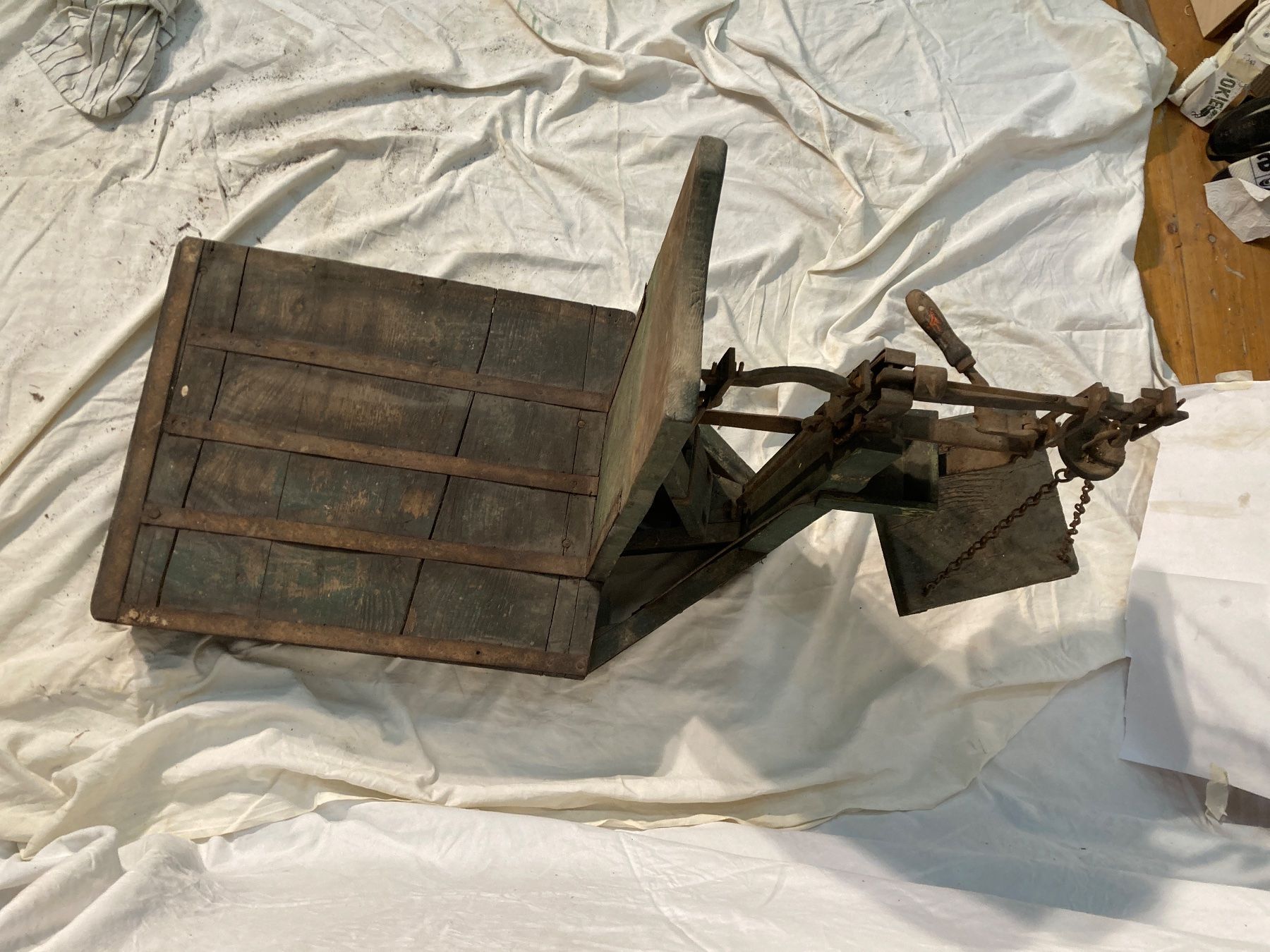 Bilance e pesi: Antike Dezimal Waage aus Holz deko – Usato da Allschwil venduto da thi_c6pb 2