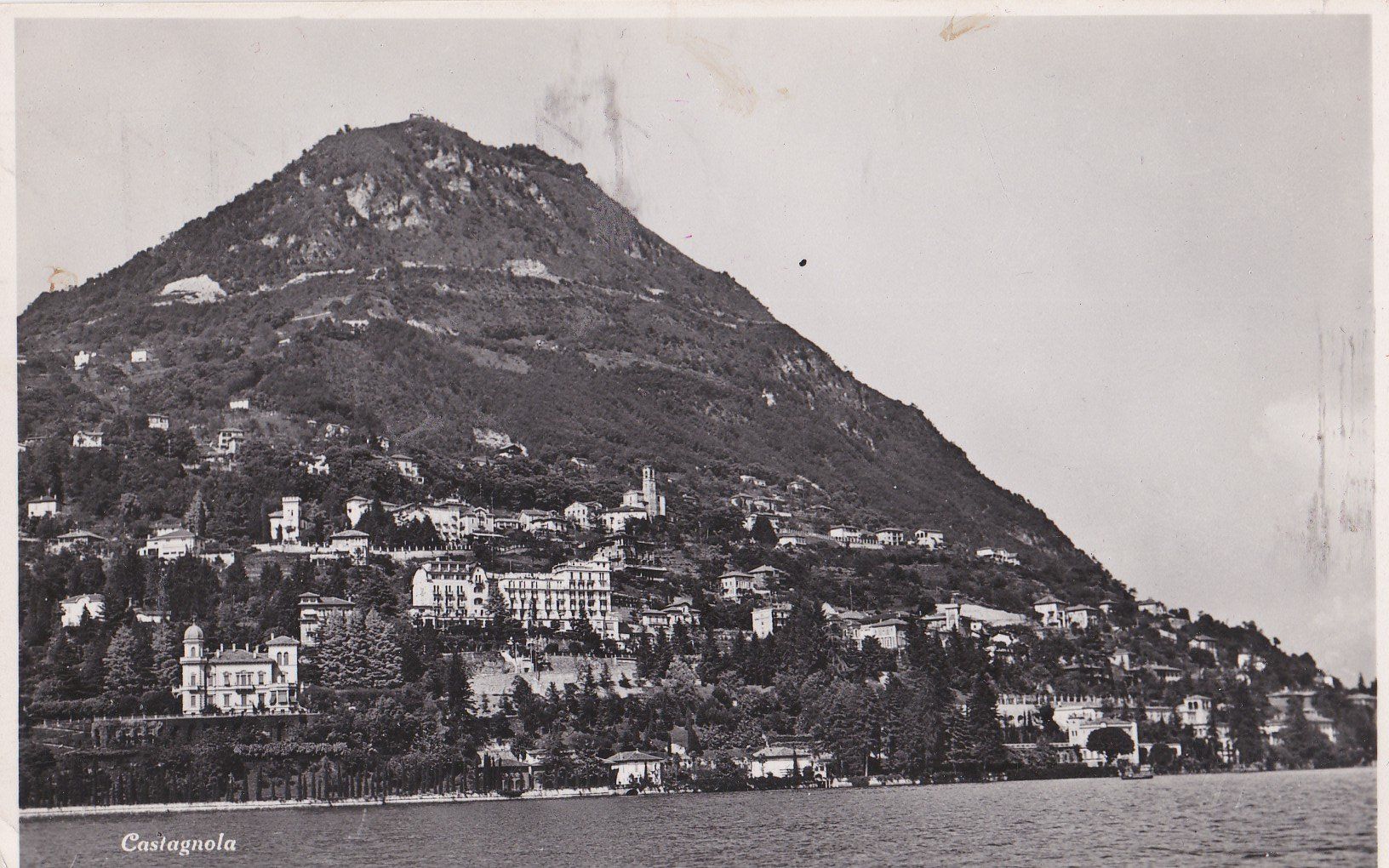 Cartoline postali: Alte Ansichtskarte: Castagnola, Lugano 1940 – Usato da Neuenhof venduto da Wanton
