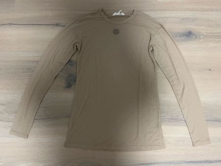 Langarmshirt Mesh taupe XS neu