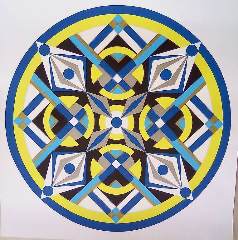 Gemälde: Mandala 70x70cm handgemaltes Bild – Neu (gemäss Beschreibung) aus Stans von wer_fd5f