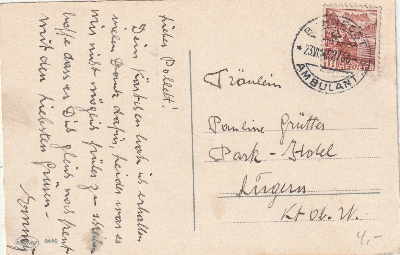 Cartoline postali: Wizkarte – Usato da Lumbrein venduto da made02 1