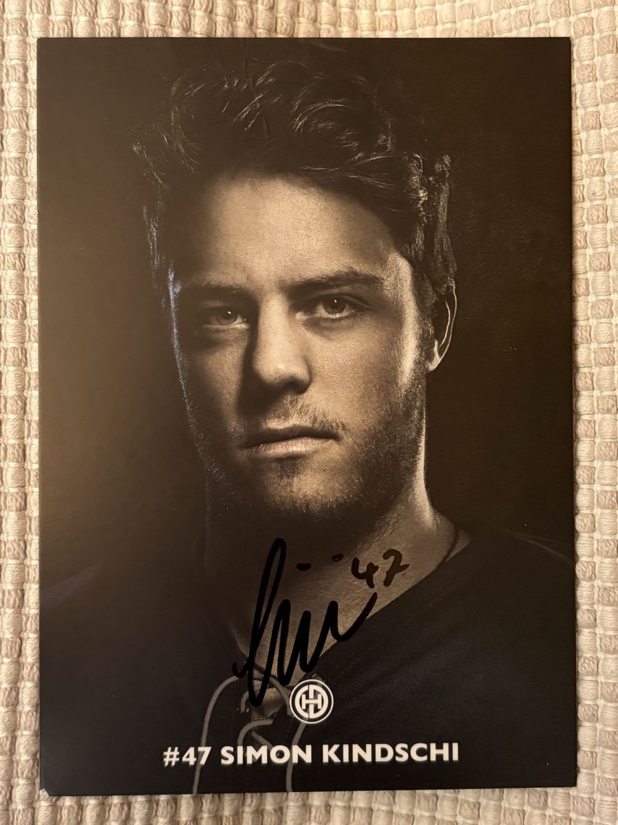 Autografi:  AK Autogramm / HCD Eishokey Davos/ Simon Kindschi – Usato da Rümlang venduto da Kartenpost1