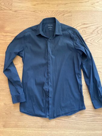 Herren Hemd Massimo Dutti dunkelblau Grösse M gebraucht