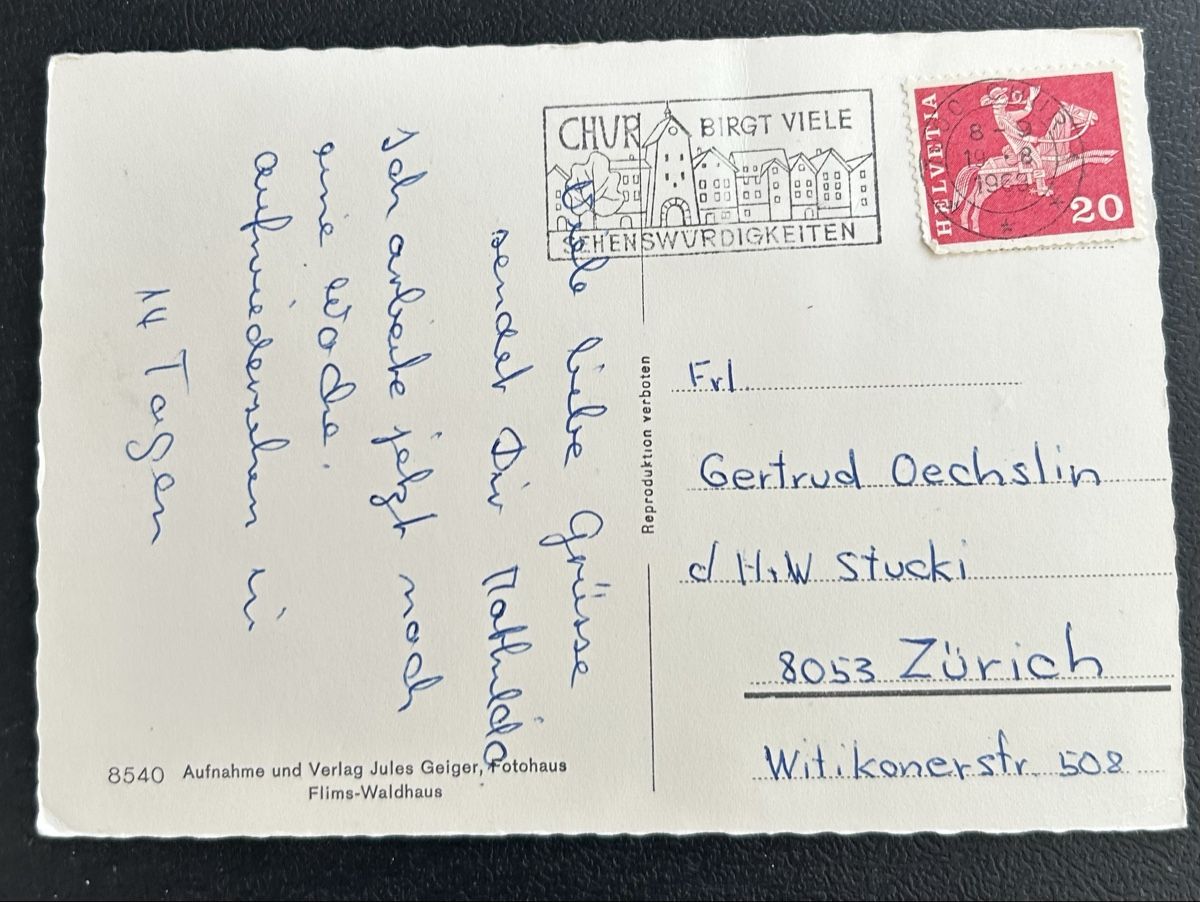 Cartes postales: Luftaufnahme Rabius  – D'occasion à Horw par Tellbub 1