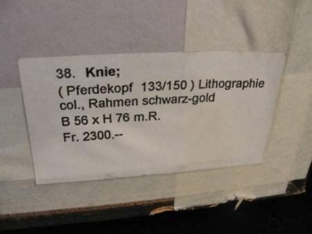Grafica & Litografie: Rolf Knie, Serigraphie, Pferdekopf, 1988 – Usato da Einsiedeln venduto da artgallery59 5
