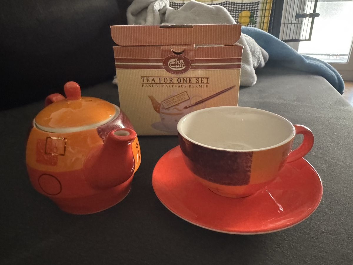 Teiere: Service a the "Tea for One" en ceramique – Nuovo e nell'imballaggio originale da PRILLY venduto da hurricane2000