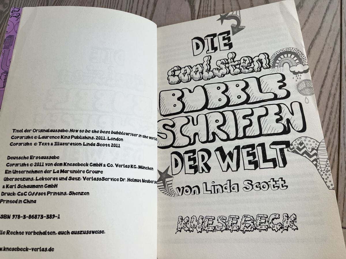 Libri: Die coolsten Bubble-Schriften der Welt – Usato da Romanshorn venduto da Apfelschuss 1