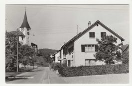 Ansichtskarte Wila Bahnhofstrasse gelaufen 1955 gebraucht