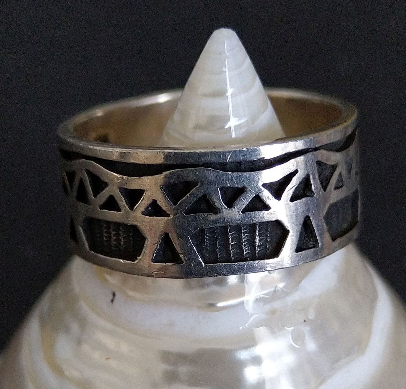 Anelli: XL RING 925 SILBER MIT ORNAMENTEN – Usato da Romanshorn venduto da BoutiqueA 4