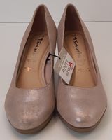 TAMARIS Echt Leder Anti Shock Pumps Glänzendes Rosa Gr. 39