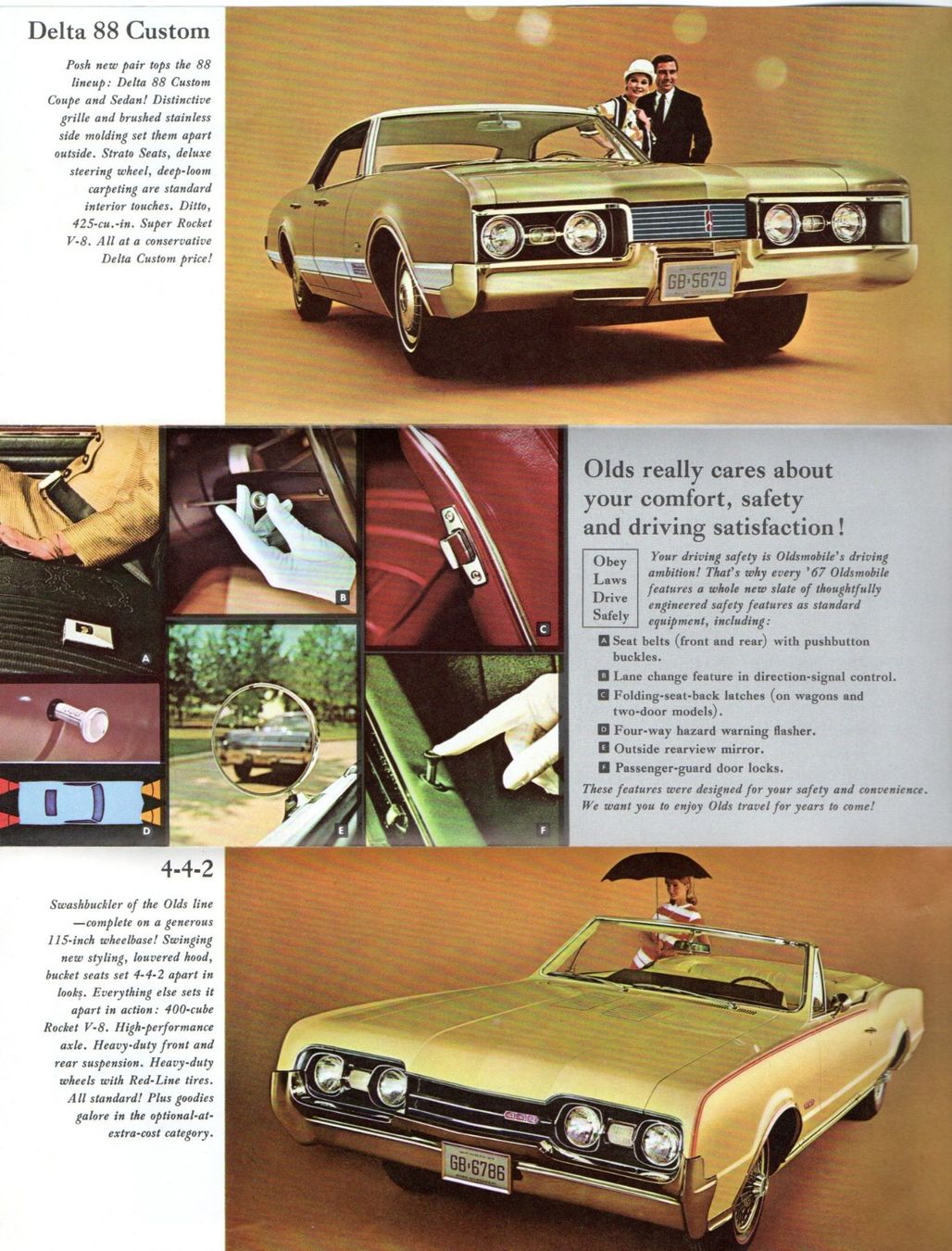 Oldsmobile Documenti: Oldsmobile Modellprogramm 1967 - Original-Prospekt – Usato da Malans GR venduto da Chueche427 1