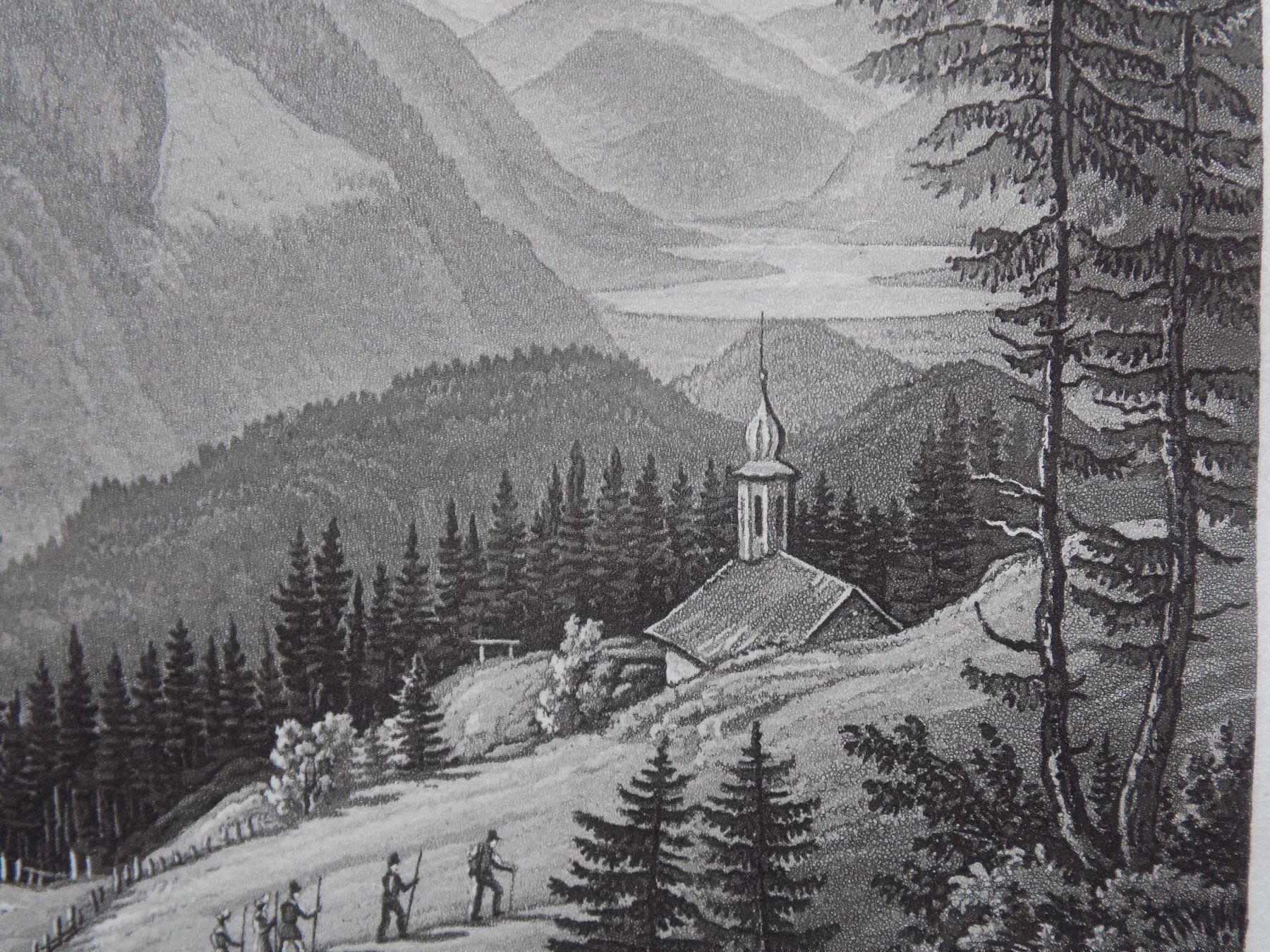 Incisioni: Rigi Kaltbad seltene Aquatinta – Usato da Risch venduto da Rischli15 9