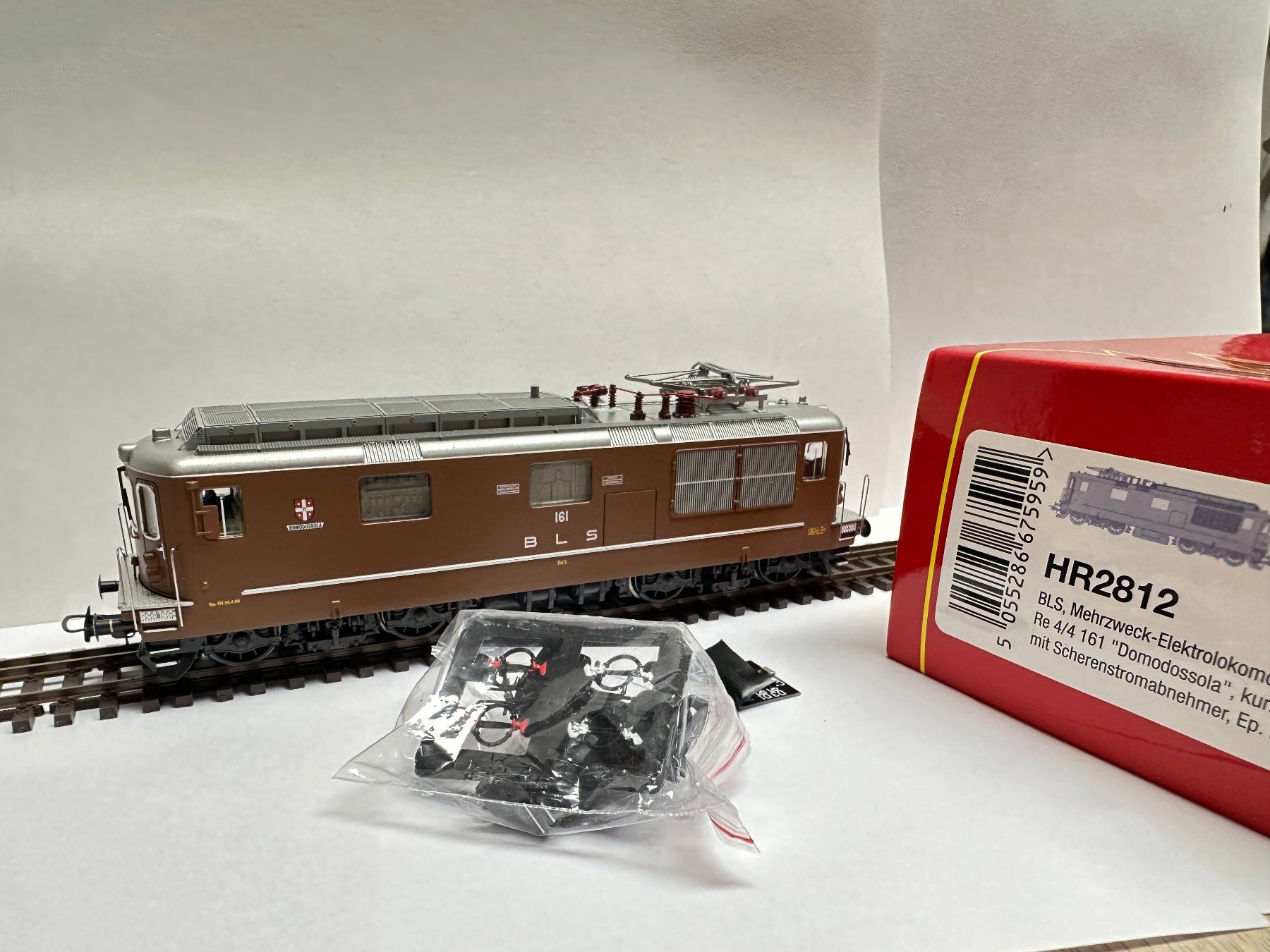 Rivarossi Modellini di ferrovie: Rivarossi - BLS Re 4/4 161 "Domodossola" - DC Digital – Usato da Domat/Ems venduto da mmx4001 4