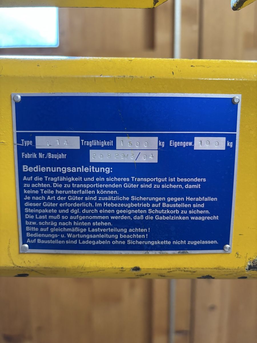 Tutti gli attrezzi: Krangabel / Palettengabel / Ladegabel – Usato da Adelboden venduto da tsch_00 3
