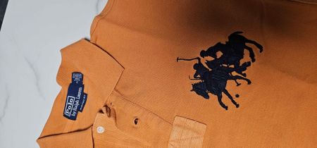 Polo Ralph Lauren T-shirt Orange Polo Player Logo Taille S