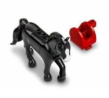 LEGO bb1279c03pb01 Black Horse (Khan) with saddle