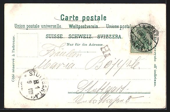Ansichtskarten: Litho Bern, Münster, Bubenberg-Denkmal, – Gebraucht aus Berlin von bartko-reher 1