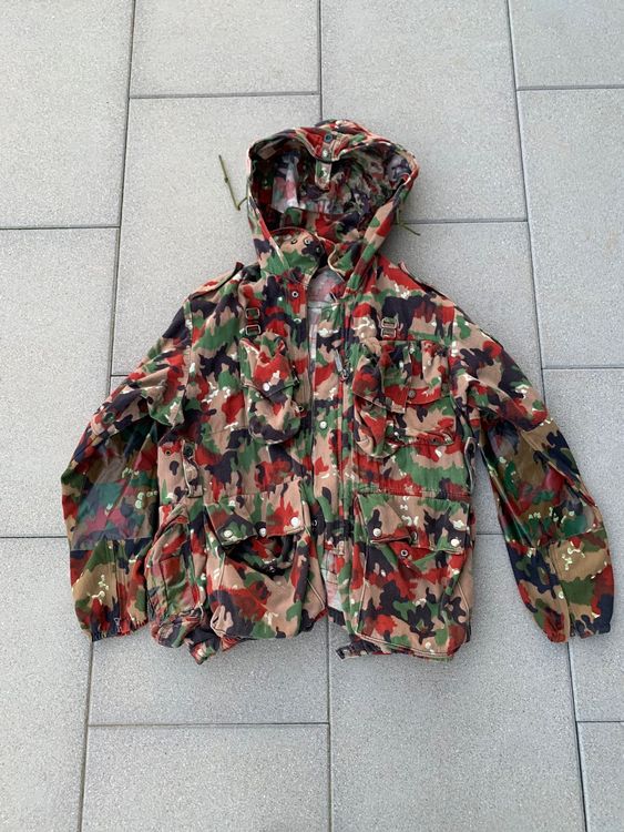Alte Tarnanzug-Jacke vierfrucht Schweizer ArmeeMilitär Gr.52 | Kaufen ...