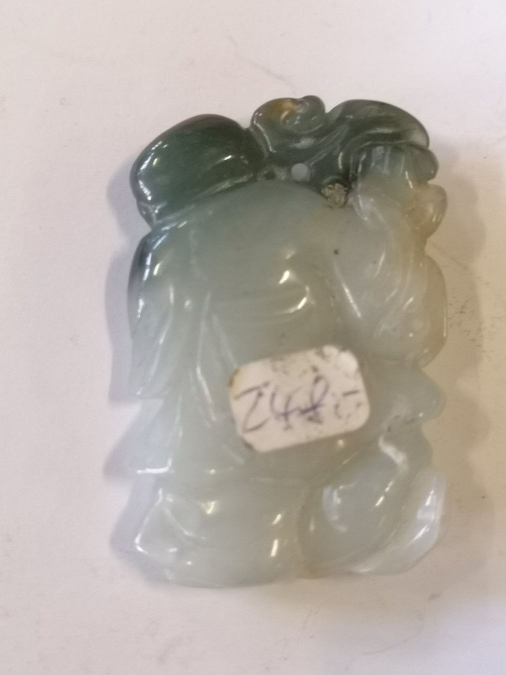 Statuette: alter Antike Jade Figur Buddha Amulett Schutz Glücksbringer – Nuovo (secondo la descrizione) da Kloten venduto da Asiatica 3