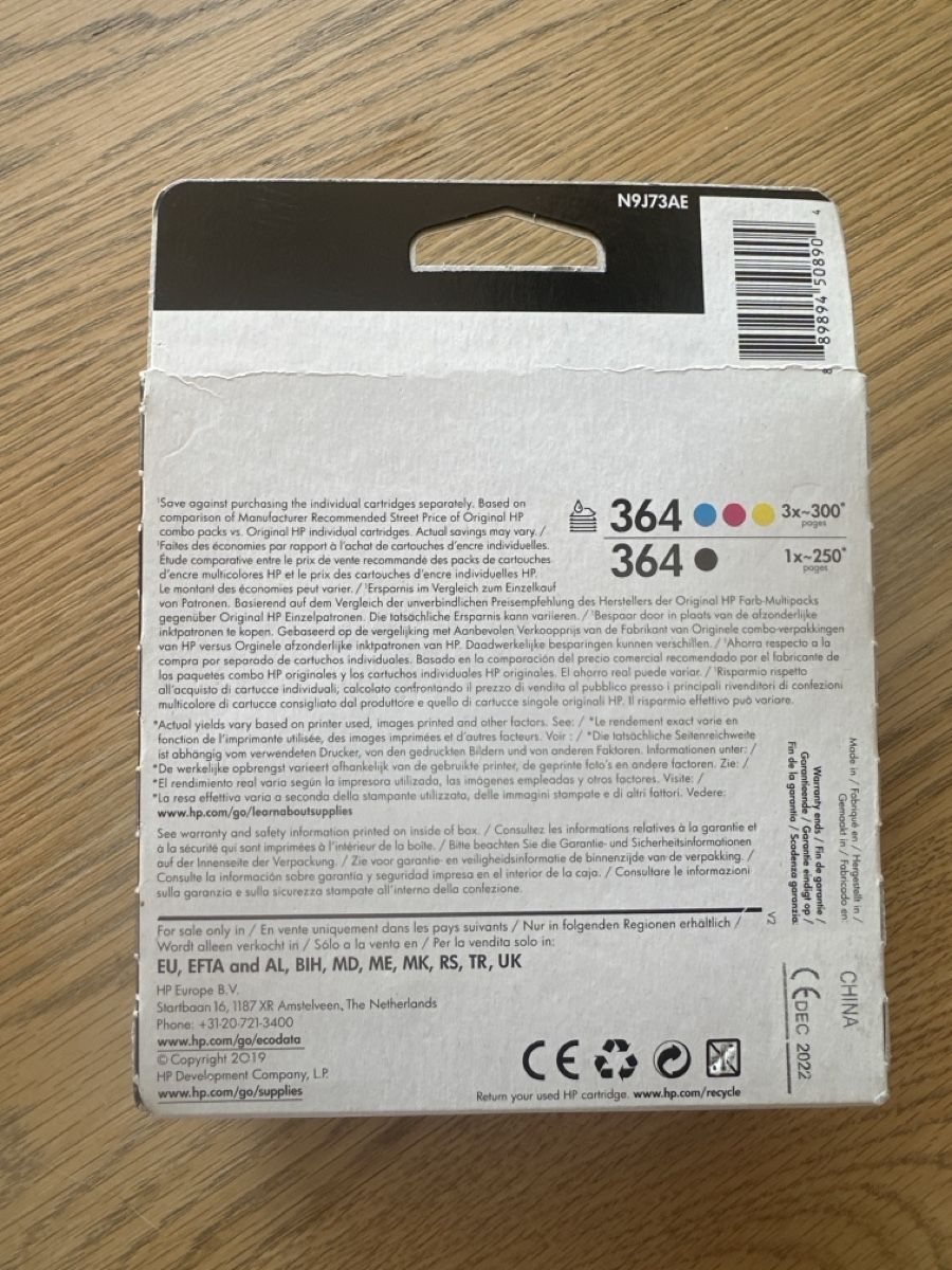 Hewlett Packard Druckerpatronen & Toner: Hp pack 4 couleurs 364 – Neu und originalverpackt aus Gland von Vertigo2004 2