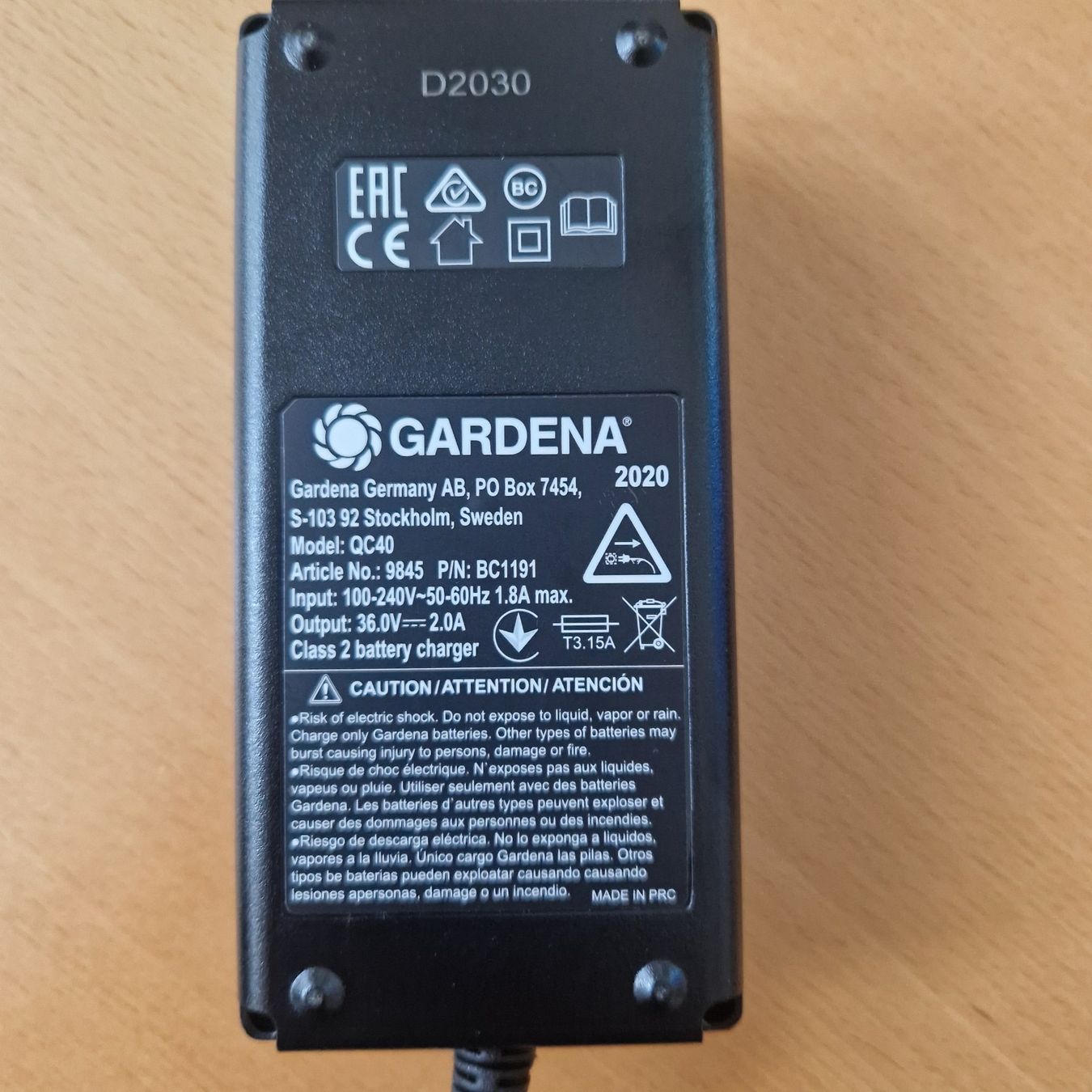Gardena Ladegeräte: Gardena Schnell-Ladegerät QC40 – Gebraucht aus Bottmingen von turbostar63 2