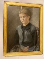 Portrait 1885 Frau Louise Schweizer rückseitig beschriftet