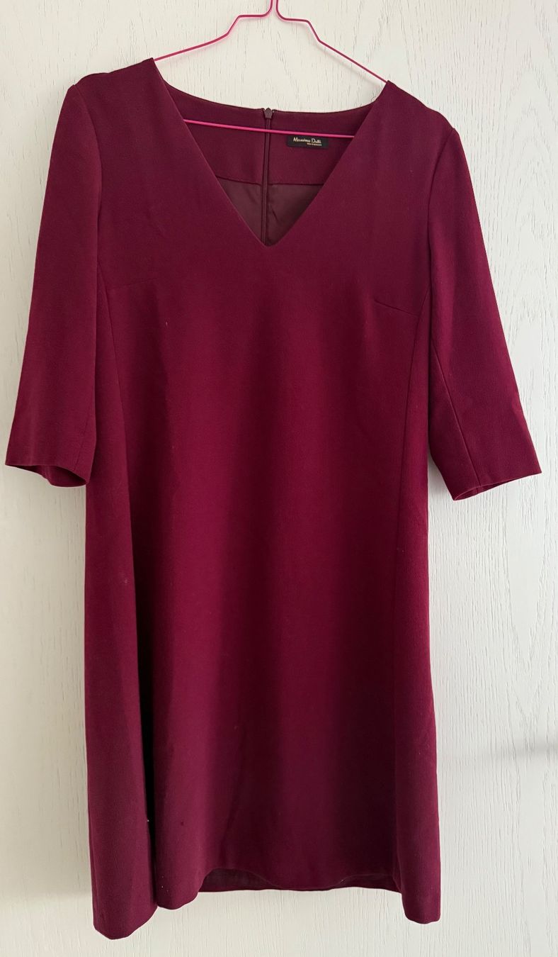 Massimo Dutti Vestiti: Massimo Dutti Kleid, bordeauxrot, Grösse 36 – Usato da Wollerau venduto da cho_7k6w