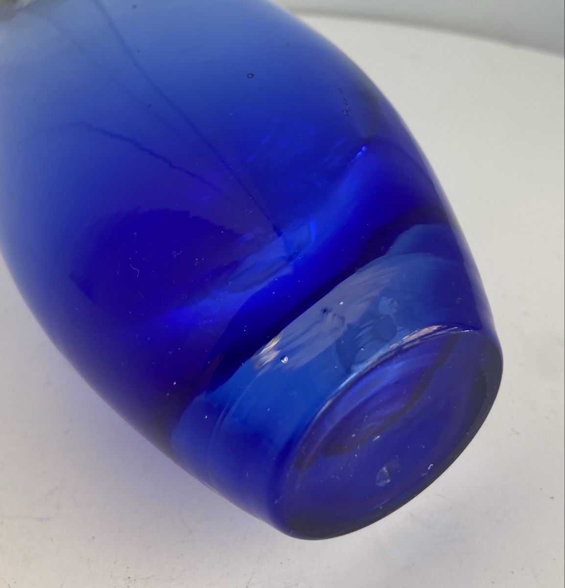 Vasi & Recipienti: Vintage Glasvase indigoblau 17cm – Usato da Zürich venduto da Unique2400 1
