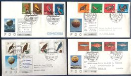 1963-1973  - BRD 4 FDC Ballonpost / Bonn - Uster
