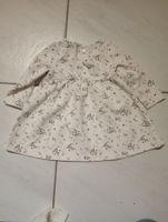 Süsses Mädchenkleid Gr. 74 Weiss mit Blumenmuster