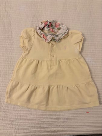 Ralph Lauren Cute Yellow Floral Baby Dress (6-9 months)
