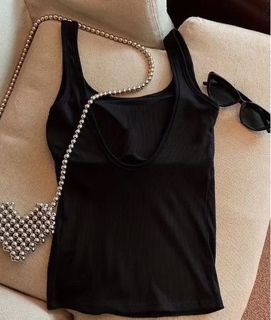 NEUES Top mit Brust Pads schwarz Gr. XS - 225358