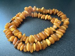 Vintage-Halskette – Baltischer Bernstein "Butterscotch