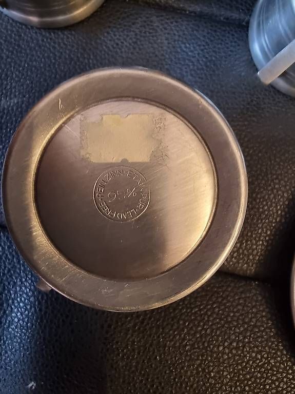 Tazze: 6 Espresso Tassen mit Zinn – Usato da Au SG venduto da nme82 1