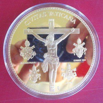 Medaglie: GIGANT: Papst Pius XII - 70 mm - PP – Nuovo e nell'imballaggio originale da Luzern venduto da Horoskop1 1