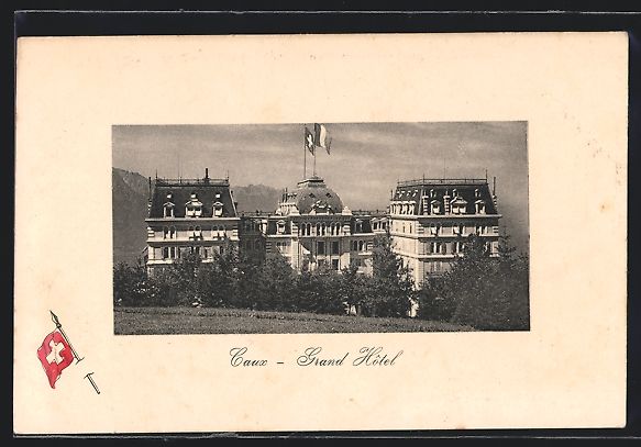 Cartoline postali: AK Caux, Grand Hotel – Usato da Berlin venduto da bartko-reher