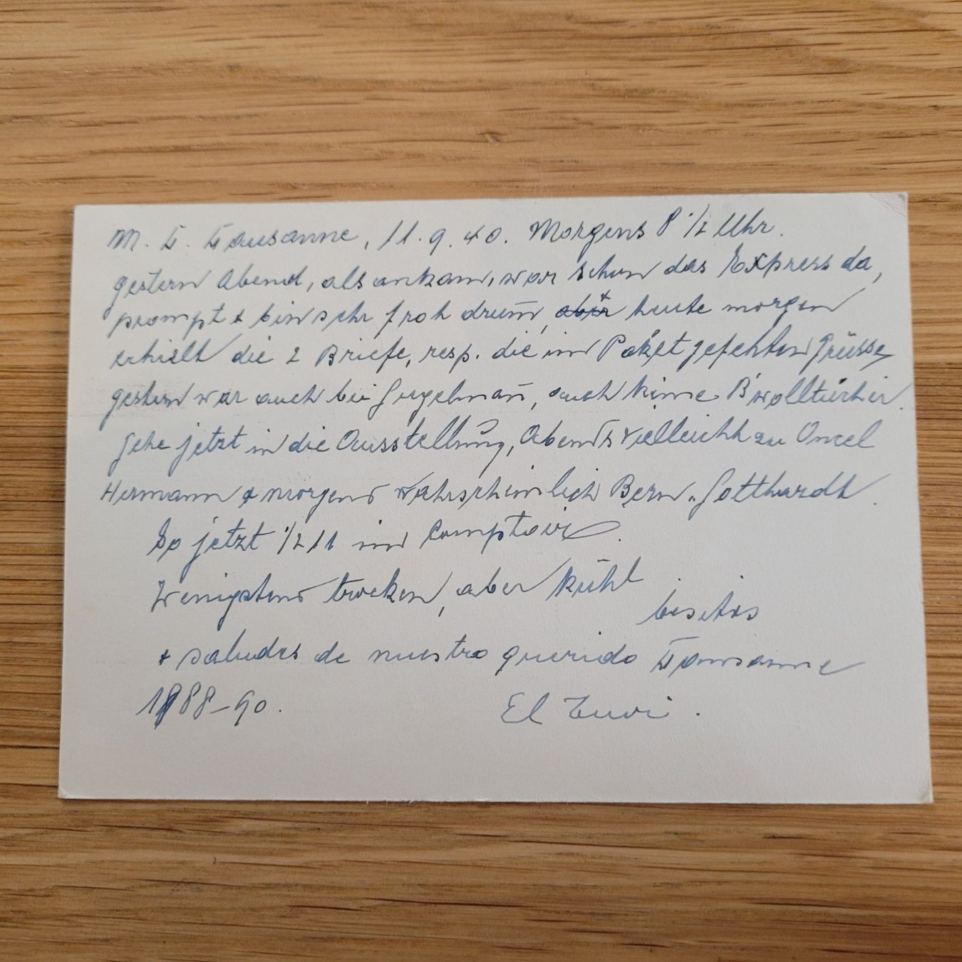 Tutti i francobolli: GS Karte Lausanne 1940 – Usato da Biel/Bienne venduto da Destockweb 1
