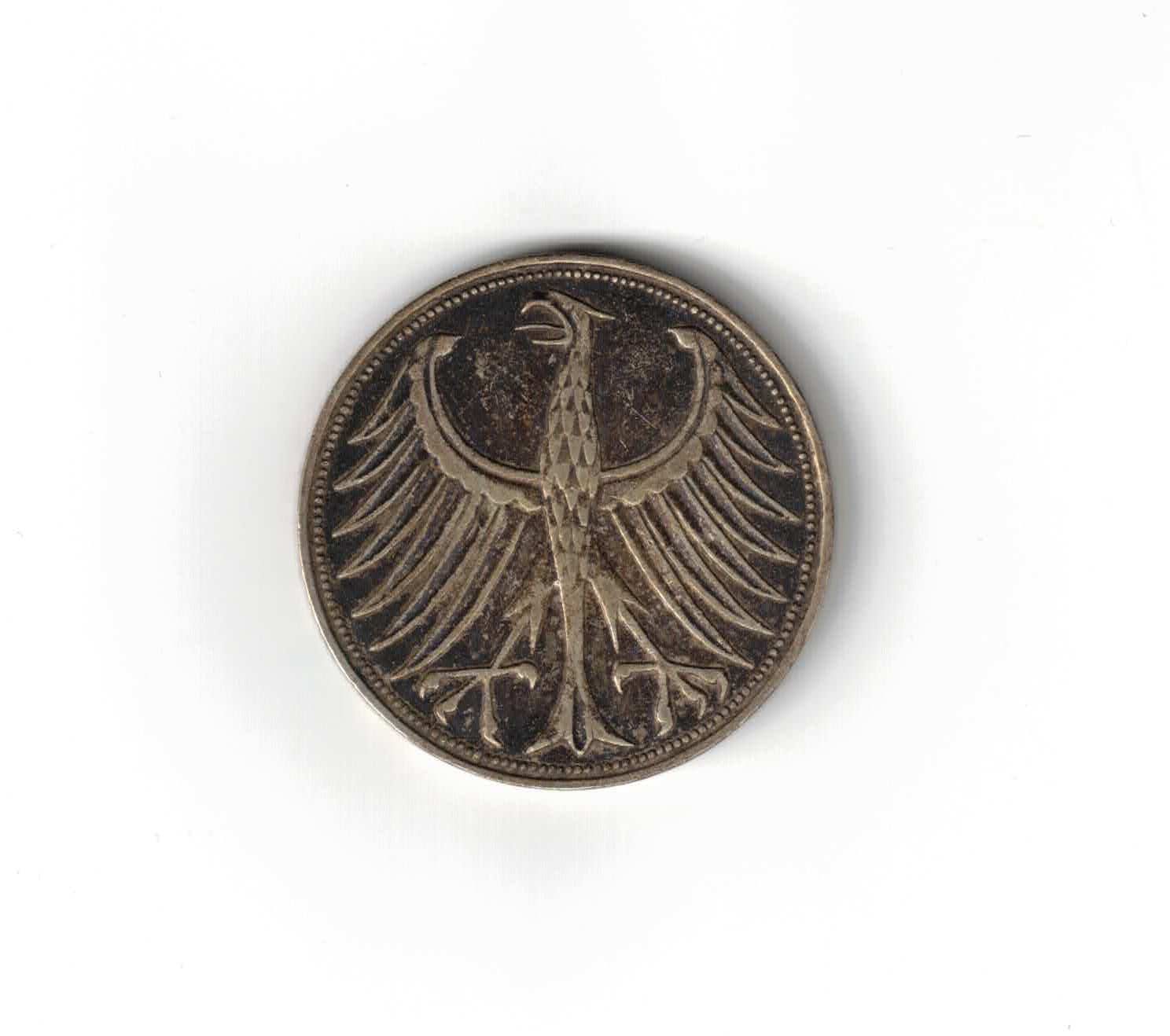 Tutti le monete: 5 DM 1956 Silber – Usato da Bottmingen venduto da Golferin 1