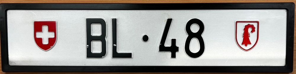 Nummernschild Autonummer BL 1