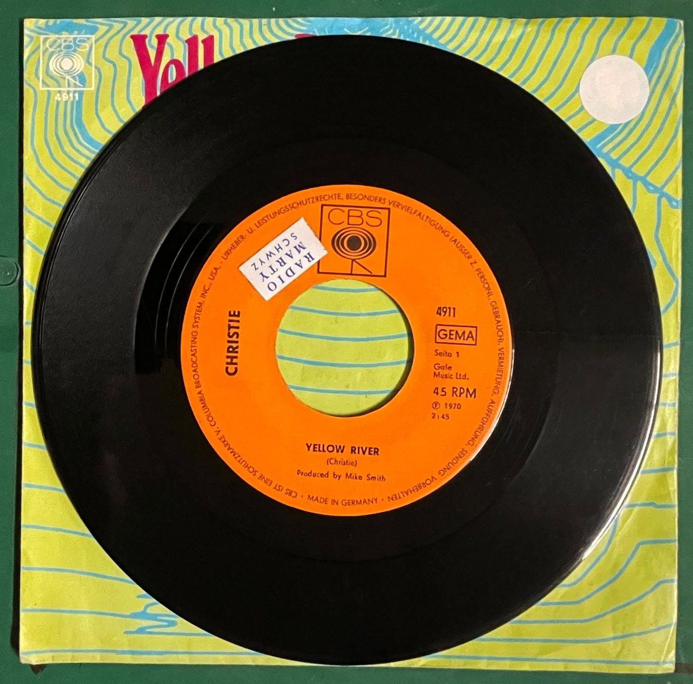 Dischi in vinile: Single: CHRISTIE - Yellow River (Beat) – Usato da Frenkendorf venduto da Yard-Sale-2000 1