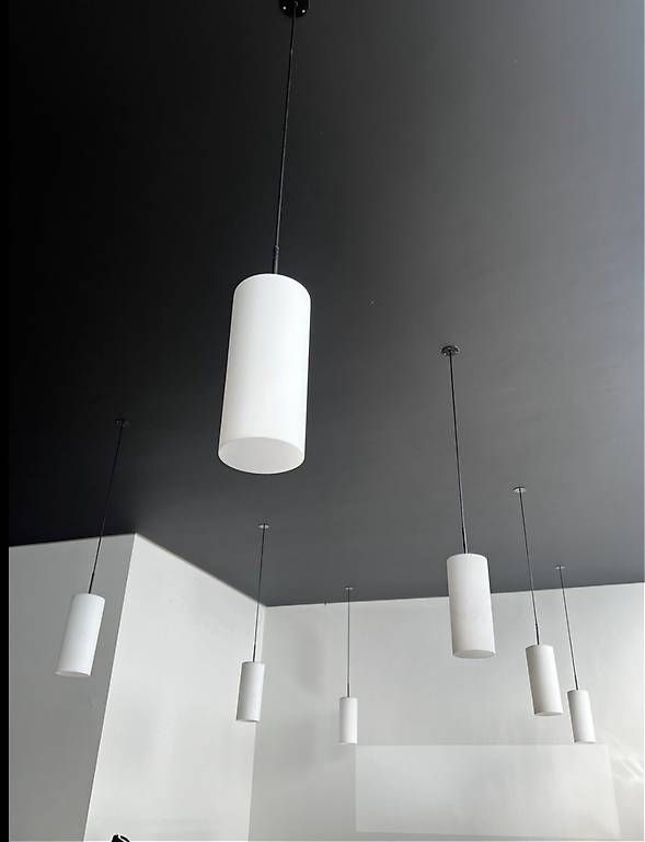 Glashütte Limburg Lampadari & plafoniere: Glashütte Limburg Deckenleuchten aus Opalglas – Usato da Schleinikon venduto da vik_8v2w