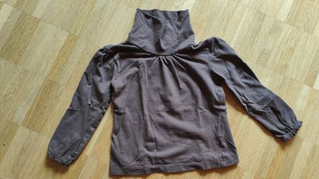 (Bio-BW) Rollkragen Langarmshirt braun (Gr. 98)